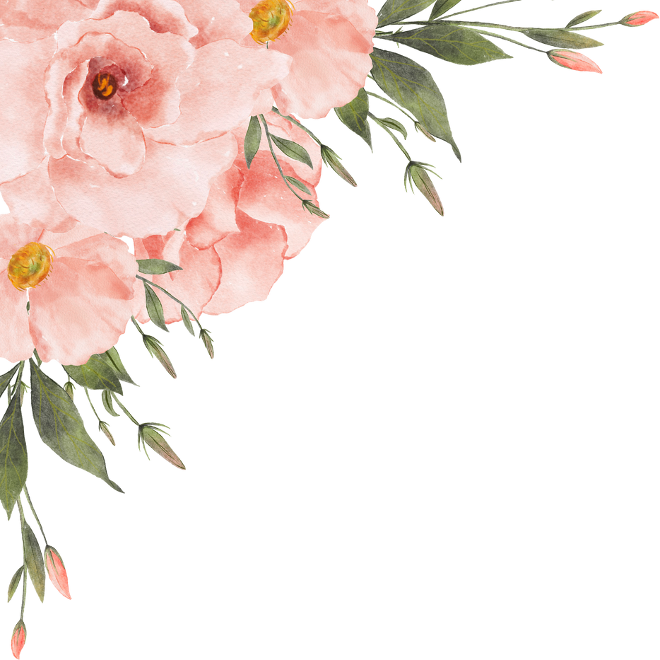 Peach Flower Frame